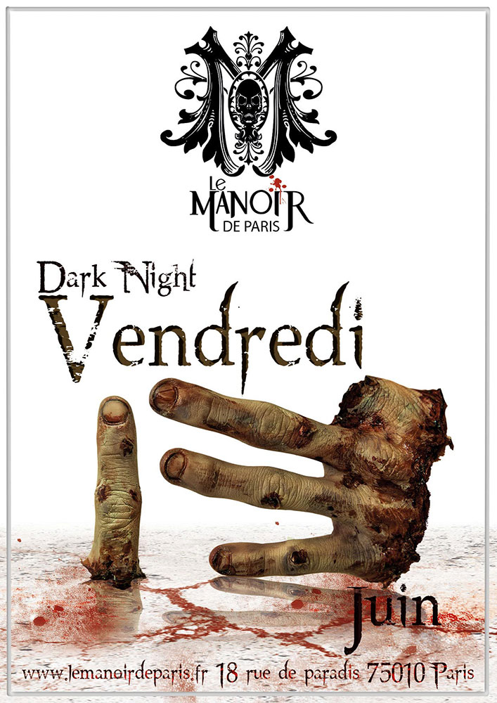 Dark Night - Affiche Le Manoir de Paris / Anabelle Graphiste Freelance